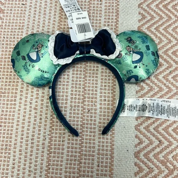 NWT Disney Alice in Wonderland Minnie Mouse Ears - Picture 2 of 6